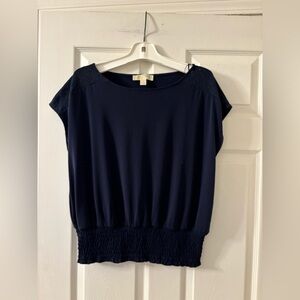 Michael Kors Navy Blue Blouse